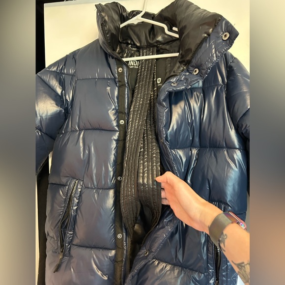 INDICODE Webster Puffer Jacket, Navy - Picture 8 of 10